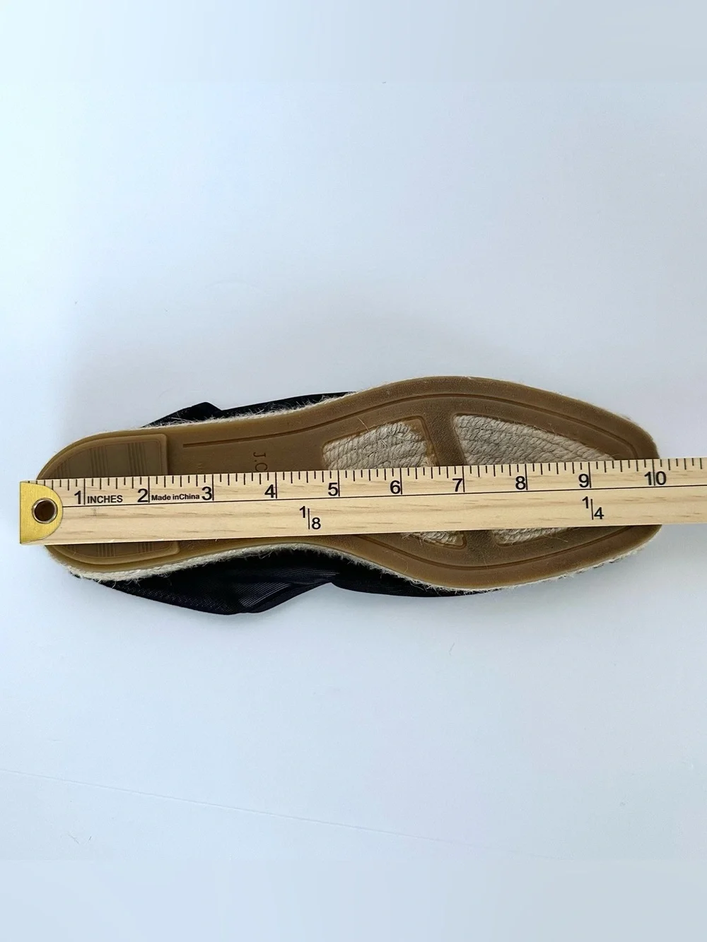 J.Crew Made in Spain Espadrille Flats in Black Mesh | 9 | EUC - Picture 11 of 12